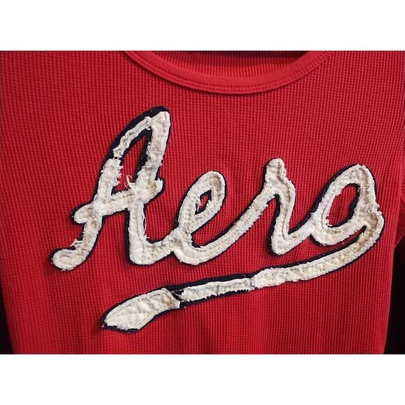 Aeropostale Women’s Medium Barbie Hot Pink Thermal Long Sleeve Shirt Vintage - Picture 4 of 6